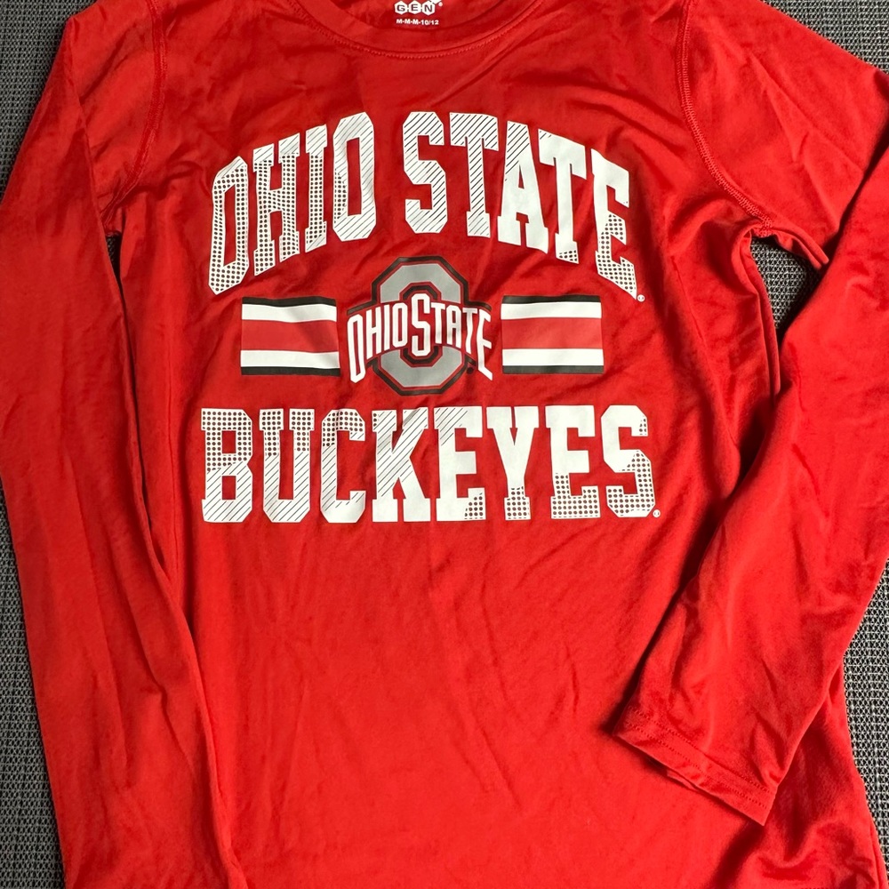 OHIO State Buckeyes long sleeve size M (10-12). Loose fit